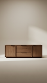 Modular Smoked Oak Sideboard