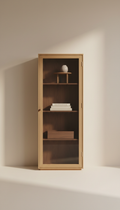 Glass-Fronted Tall Display Cabinet