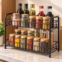 SAMDIYA Under-Sink Organizer + USB Juicer (White) + Metal 2-Tier Spice Rack | Buy 1 Get 2 Free Combo