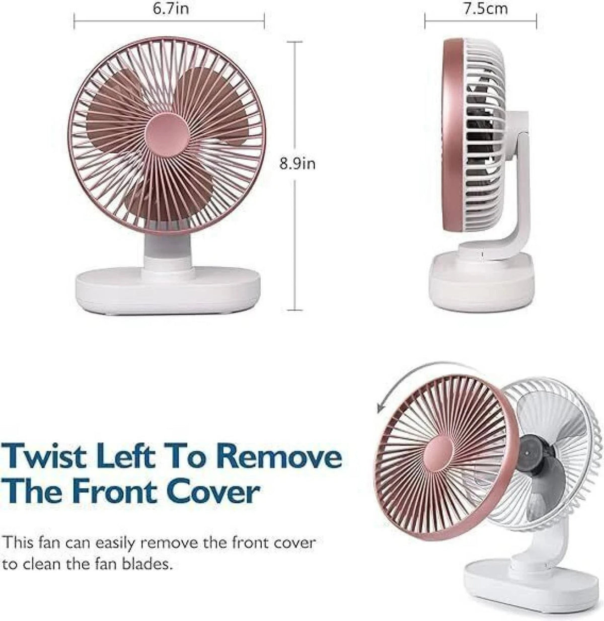 Premium 700 mm 360° Rotating Table Fan with Ultra High-Speed Air Cooling
