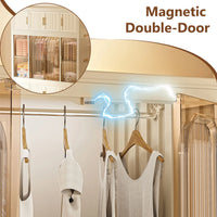 Premium 4-Shelf 3-Door Modular Plastic Wardrobe – Beige