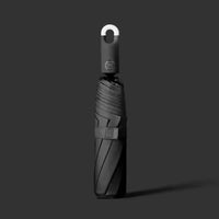 Premium Round Clip Folding Umbrella – Black