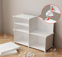 Premium 8-Door 16-Shelf Plastic Shoe Storage Cabinet | Dustproof Modular Shoe Rack | White