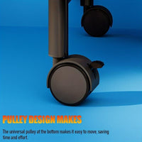 Premium Double-Level Rolling Hallstand – Black