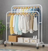 Premium 3-Door 3-Shelf Modular Plastic Wardrobe with Hanging Section – White
