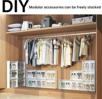 Premium Slim 6-Layer Plastic Shoe Storage Cabinet with Flip Doors – White
