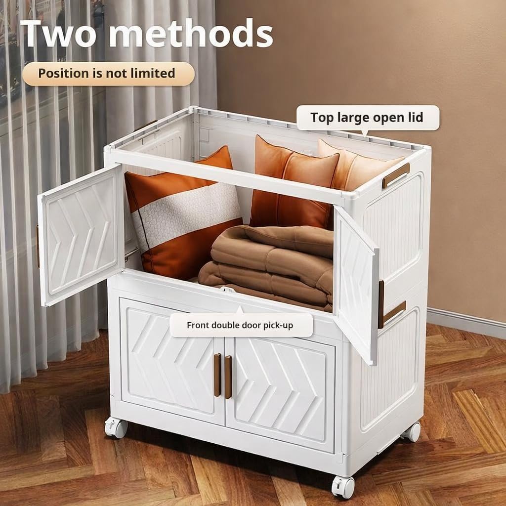 Premium 1+3 Door Multi-Purpose Kids Plastic Storage Cabinet – Ivory