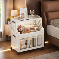 Premium 2-Door Foldable Plastic Wardrobe Storage Cabinet – Beige