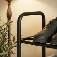 Premium 5-Tier Round Metal Shoe Rack