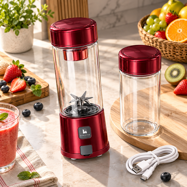 SAMDIYA Iron Man Electric Juicer - Maroon