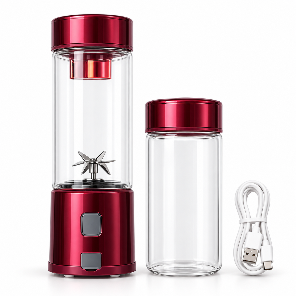 SAMDIYA Iron Man electric juicer maroon - juicing