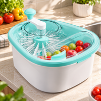 SAMDIYA Portable Juicer (Maroon) + Fruit Cleaner + Crank-It Hand Juicer | Buy 1 Get 2 Free Combo