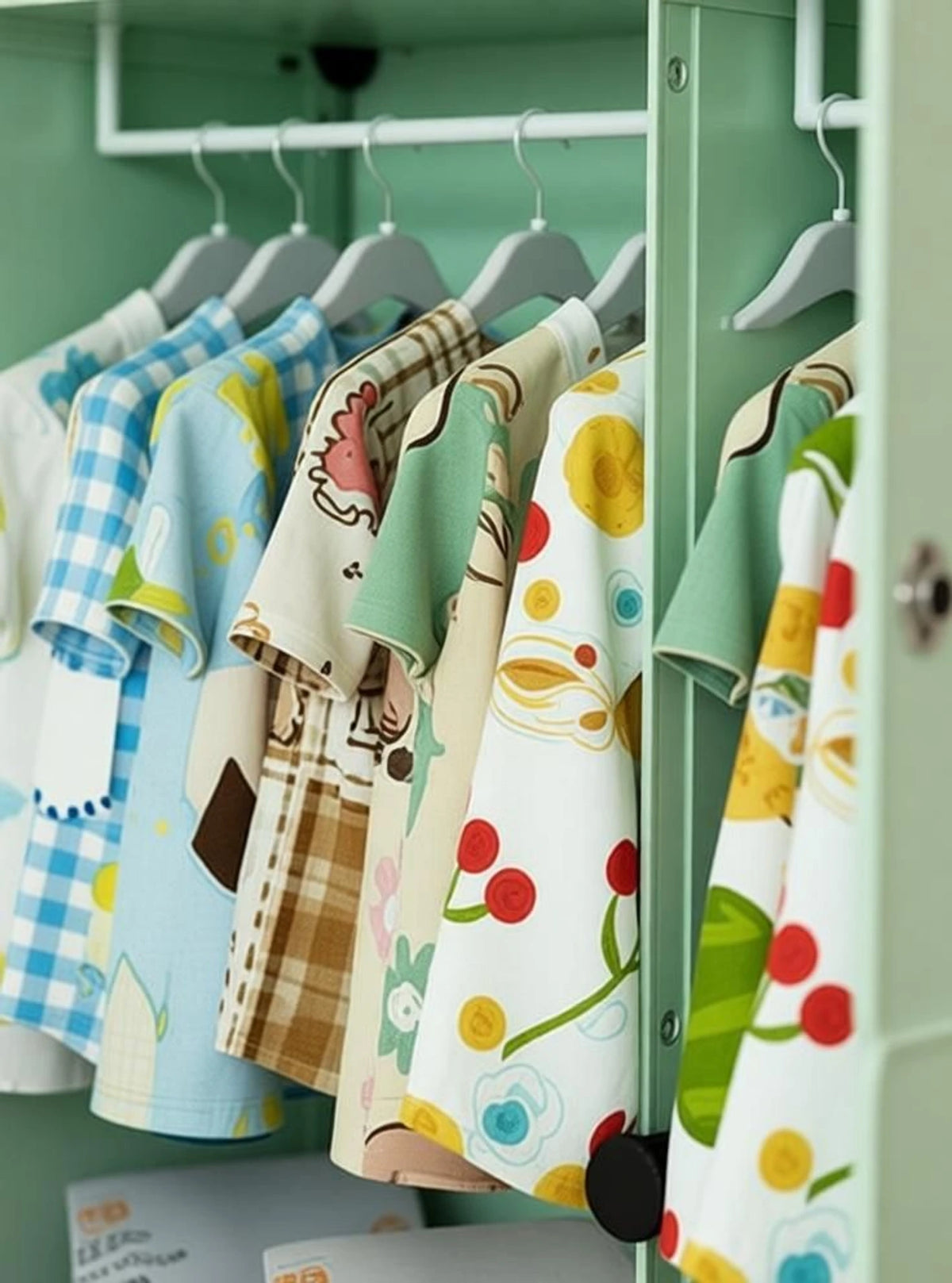 Premium 6-Door 8-Shelf Kids Modular Plastic Wardrobe Cabinet – Green